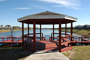 Resort Lake and Gazebo Photo